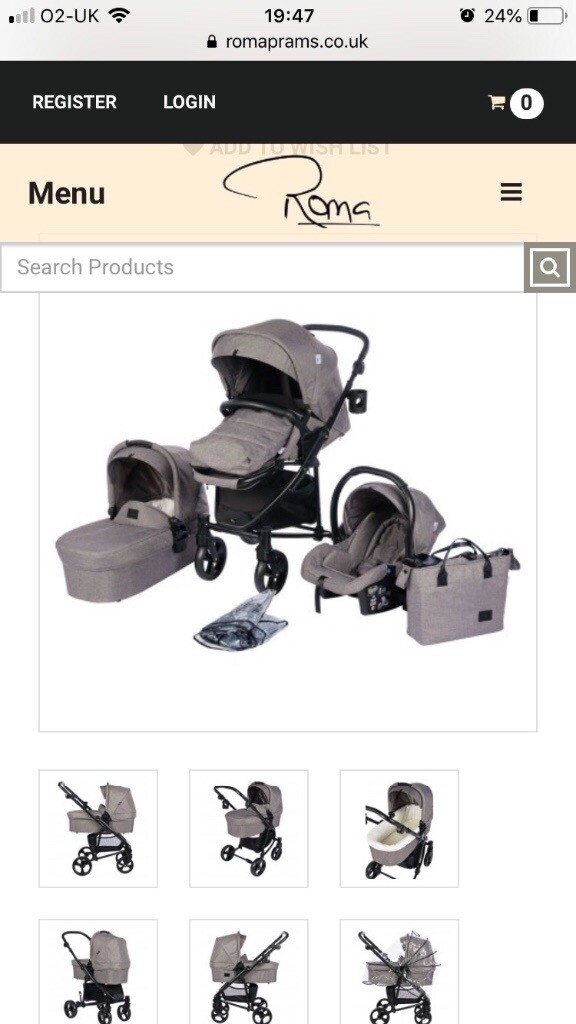 child's pram set